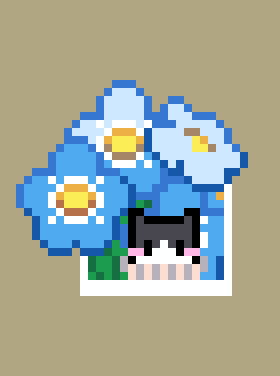 Flower&cat