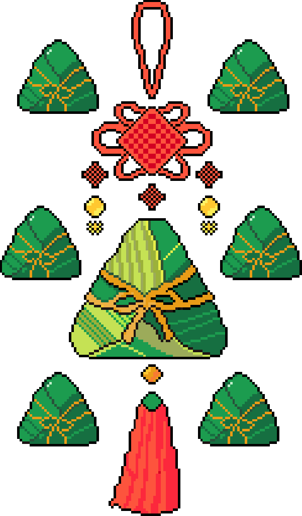端午节节日拼豆图纸03