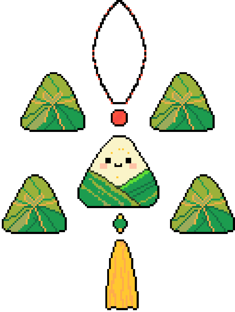 端午节节日拼豆图纸04